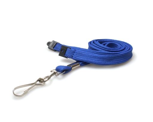 10mm Coloured Tubular Breakaway Lanyards with Metal J-Clip (Pack of 100)