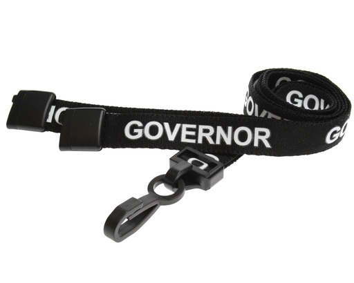 15mm Recycled Governor Lanyards with Plastic J Clip (Pack of 100)