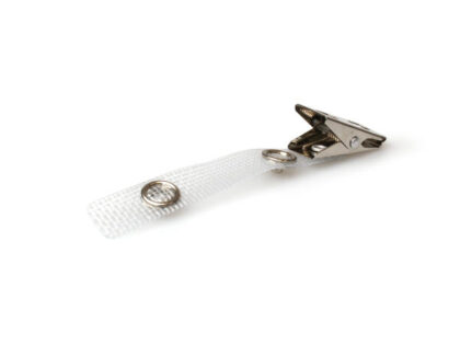 Crocodile Clip with Metal Popper & 70mm Reinforced Strap (Pack of 100)