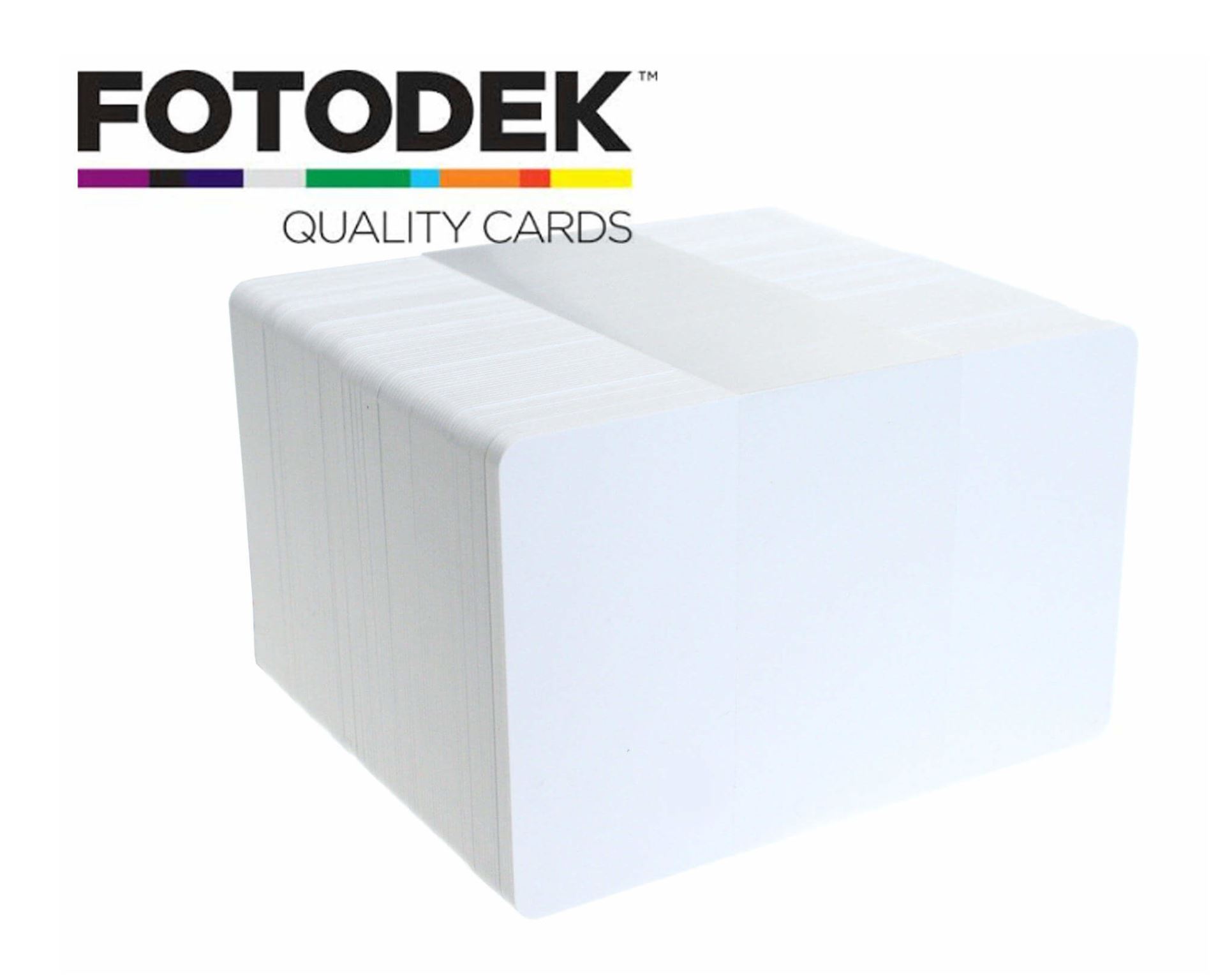 Fotodek Premium Fire White Plastic Cards (Pack of 100)