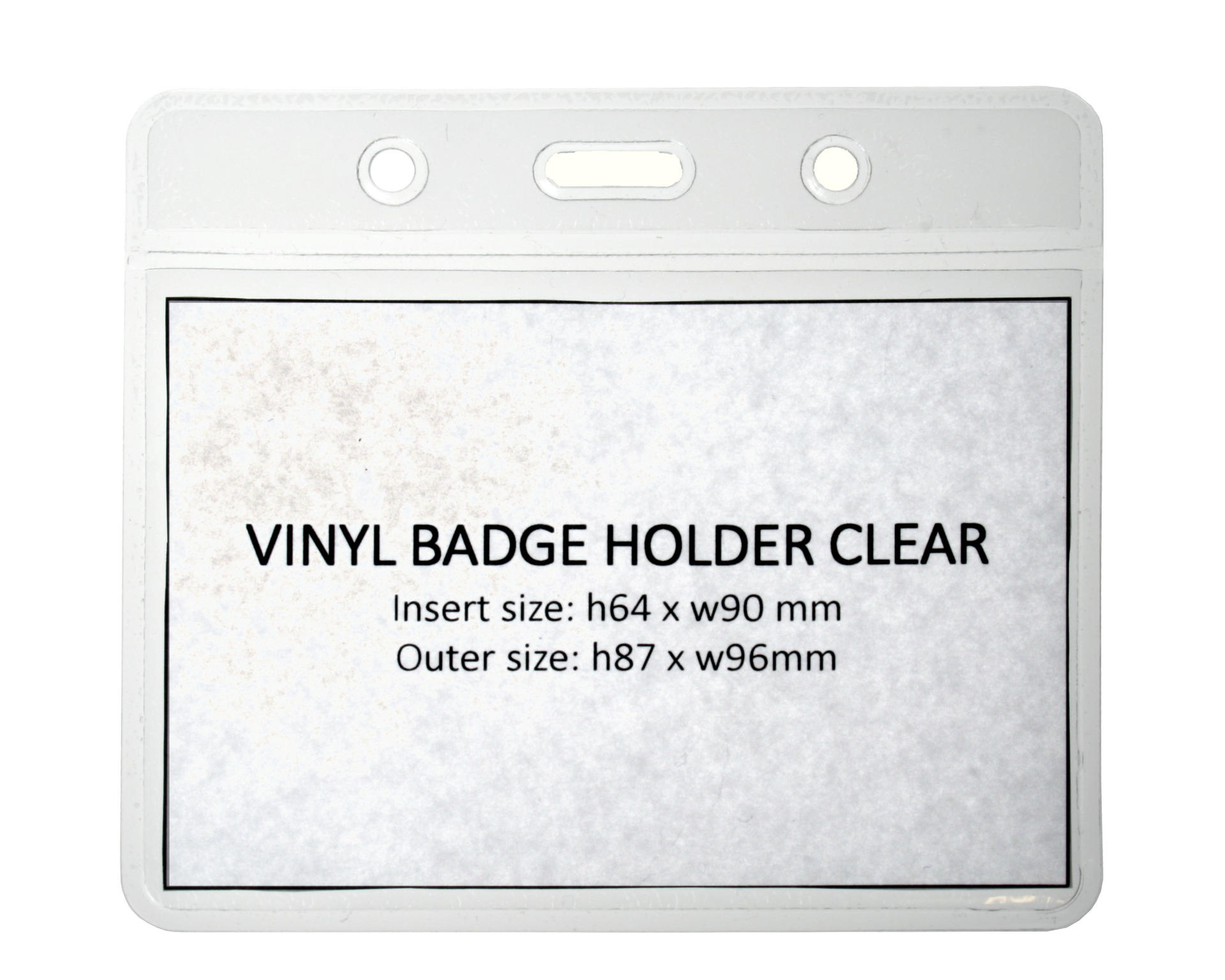 Clear Vinyl ID Card Holder, Eco Friendly - Landscape (Pack of 100) - Image 2