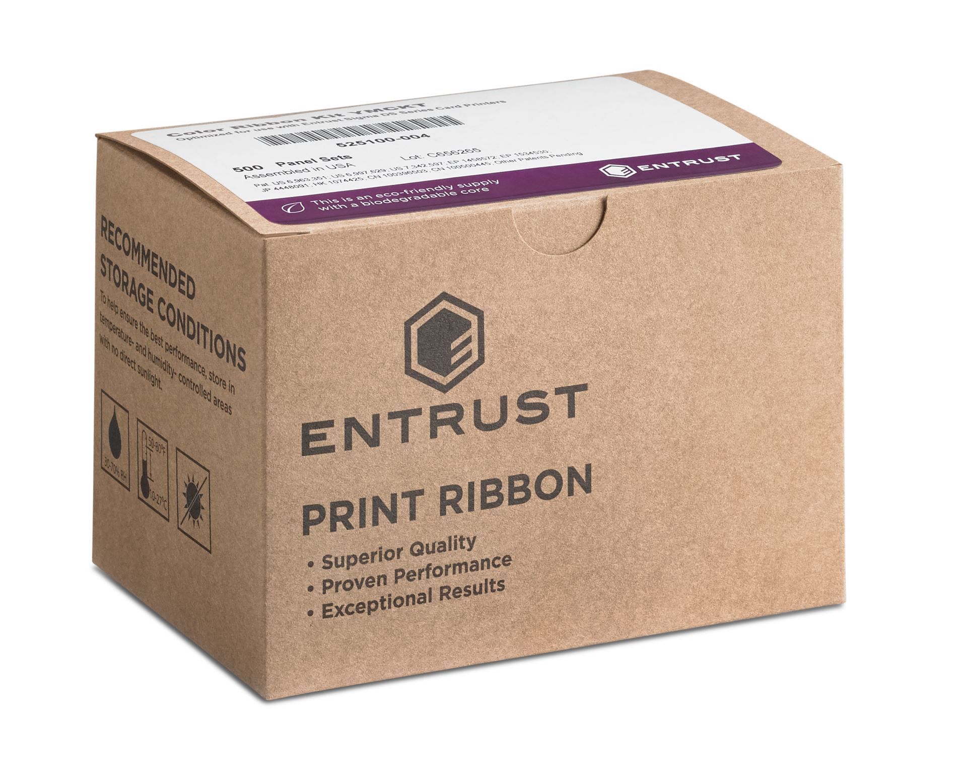 Entrust 525100-004 YMCKT Colour Ribbon (500 Prints) - Image 3
