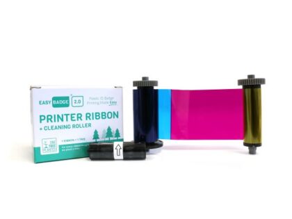 EasyBadge 2.0 YMCKO Full Color Ribbon, 653075 (100 Prints)