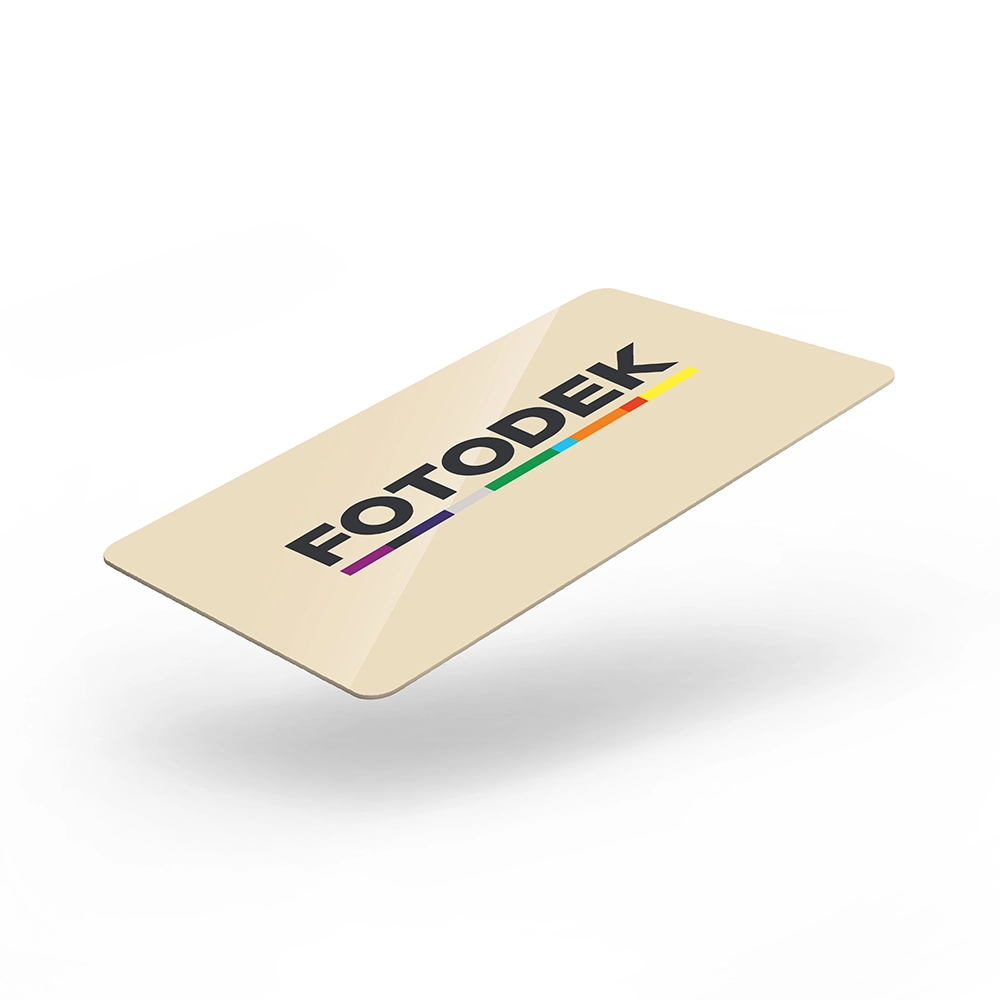 FOTODEK ‘BISCOTTI CREAM’ cards with solid coloured core edges – CR76-A-SC – Pack of 100
