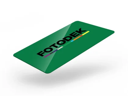 FOTODEK ‘EMERALD GREEN’ cards with solid coloured core edges – GR76-A-SC – Pack of 100