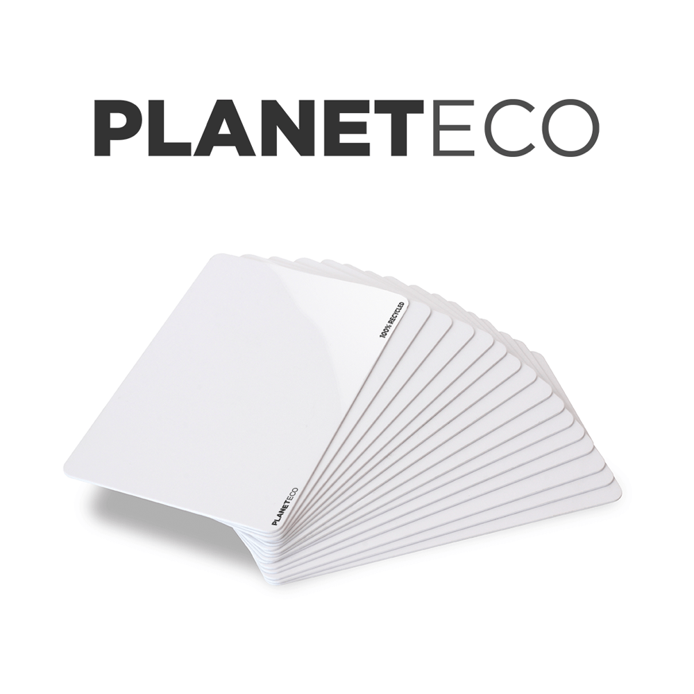 PlanetEco 1k Blank White Chip RFID Card – 100% recycled – PLANETECO-1KF – Pack of 100