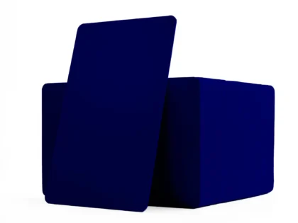 Dark blue coloured cards