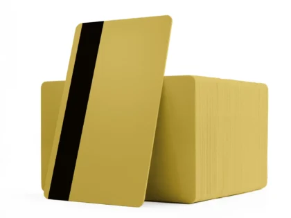Dark Gold blank ID cards with magnetic stripe