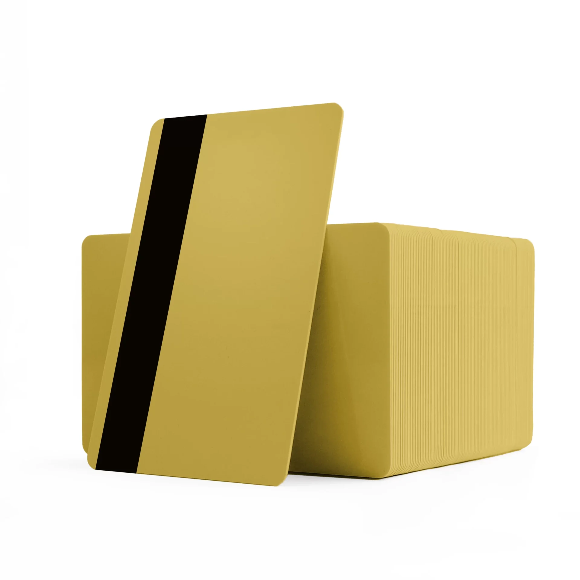 Dark Gold blank ID cards with magnetic stripe