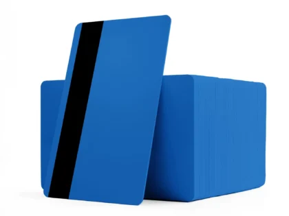 Blue blank ID Cards with magnetic stripe
