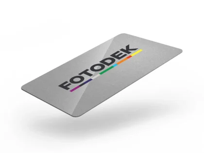 FOTODEK ‘QUICKSILVER METALLIC’ cards with solid coloured core edges – SI76-A-SC – Pack of 100