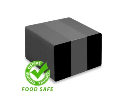 FOOD SAFE Matt black cards – PVC1-FSBKM – Pack of 100