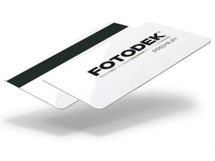 FOTODEK PREMIUM FIRE blank white cards with a Hi-Co 4000oe mag stripe – WF76-H4-AF – Pack of 100