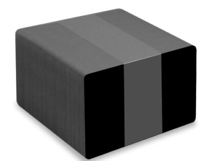 Matt black coloured cards with solid black core coloured edges – PVC1-BKMS – Pack of 100