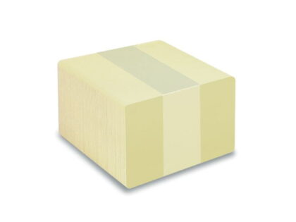 Cream coloured cards with solid core coloured edges – PVC1-CRS – Pack of 100