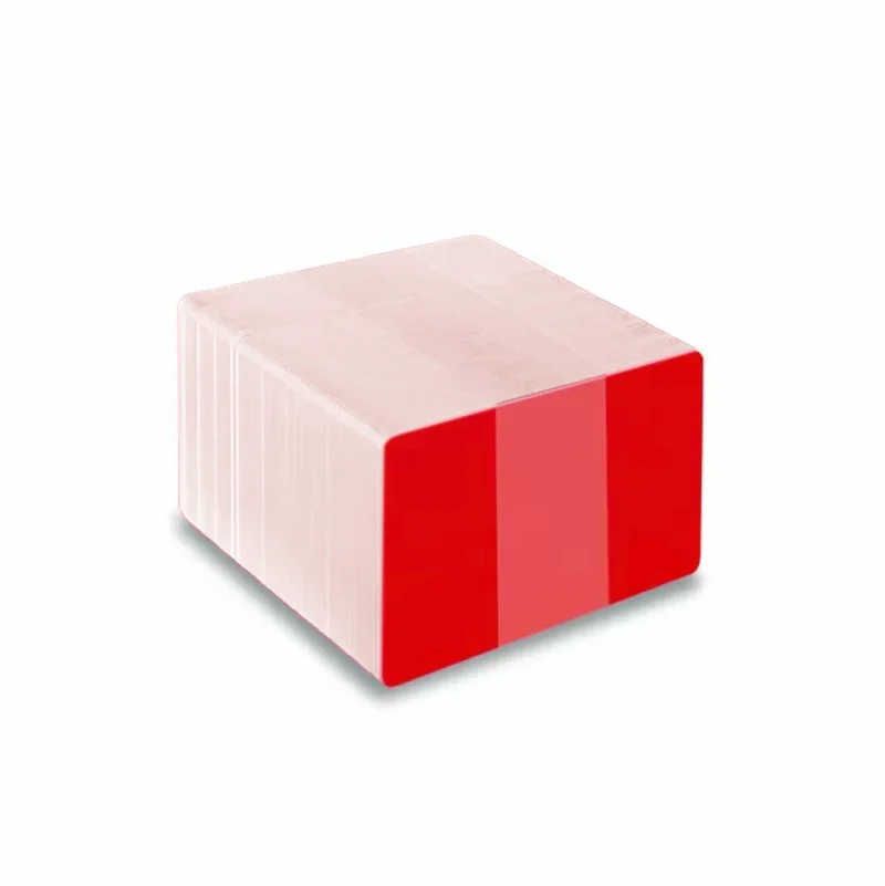 Solid Red Key Card Red plastic cards with solid core coloured edges – PVC1-RDS – Pack of ...